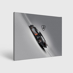 Холст прямоугольный Lamborghini - racing car, цвет: 3D-принт