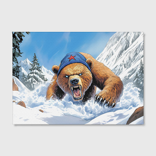 Картина прямоугольная Злой русский медведь / 3D-принт – фото 2
