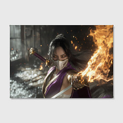 Холст прямоугольный Mileena Mortal kombat, цвет: 3D-принт — фото 2