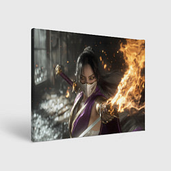 Холст прямоугольный Mileena Mortal kombat, цвет: 3D-принт