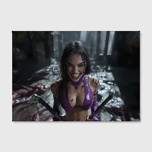 Картина прямоугольная Довольная Милина Мортал комбат / 3D-принт – фото 2