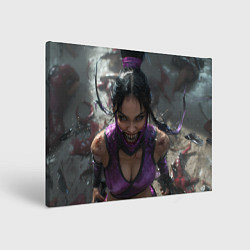 Холст прямоугольный Сумасшедшая Милина без маски, цвет: 3D-принт