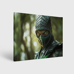 Холст прямоугольный Мортал комбат Рептилия, цвет: 3D-принт