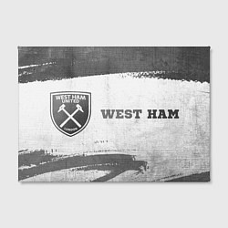 Холст прямоугольный West Ham - white gradient по-горизонтали, цвет: 3D-принт — фото 2