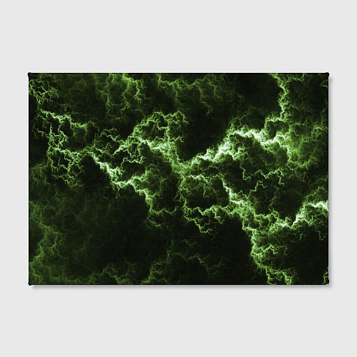 Картина прямоугольная Lightning green glow / 3D-принт – фото 2