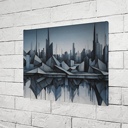 Холст прямоугольный Небоскребы и скалы, цвет: 3D-принт — фото 2