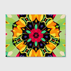 Холст прямоугольный Салатовый калейдоскоп, цвет: 3D-принт — фото 2