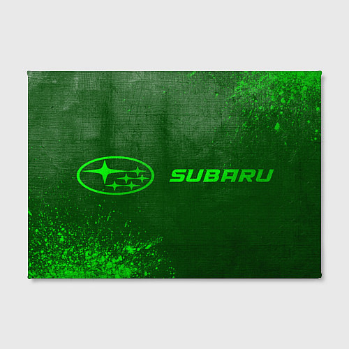 Картина прямоугольная Subaru - green gradient по-горизонтали / 3D-принт – фото 2