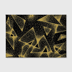 Холст прямоугольный Triangle yellow with dots, цвет: 3D-принт — фото 2