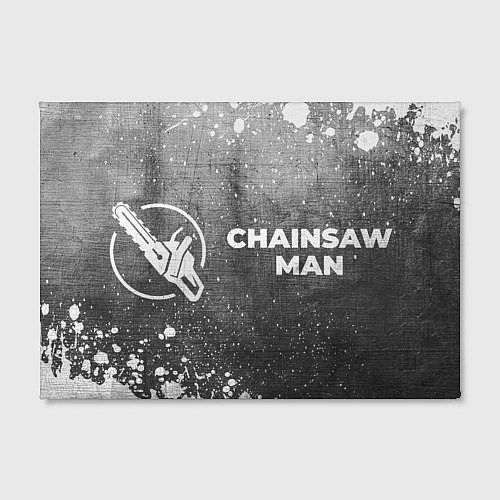 Картина прямоугольная Chainsaw Man - grey gradient по-горизонтали / 3D-принт – фото 2