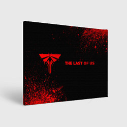 Холст прямоугольный The Last Of Us - red gradient по-горизонтали, цвет: 3D-принт