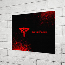 Холст прямоугольный The Last Of Us - red gradient по-горизонтали, цвет: 3D-принт — фото 2