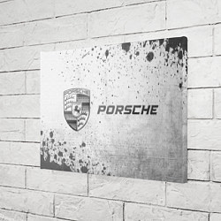 Холст прямоугольный Porsche - white gradient по-горизонтали, цвет: 3D-принт — фото 2