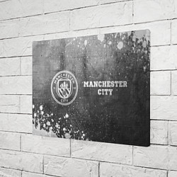 Холст прямоугольный Manchester City - grey gradient по-горизонтали, цвет: 3D-принт — фото 2