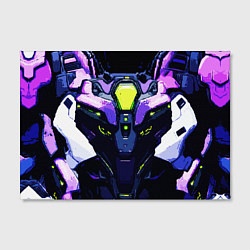 Холст прямоугольный Cyberpunk purple armor, цвет: 3D-принт — фото 2