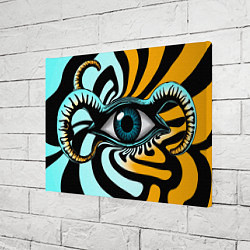Холст прямоугольный Глаз - психоделика, цвет: 3D-принт — фото 2