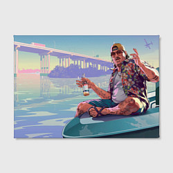 Холст прямоугольный Кэл Хэмптон Gta 6, цвет: 3D-принт — фото 2