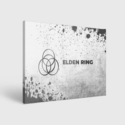 Холст прямоугольный Elden Ring - white gradient по-горизонтали, цвет: 3D-принт