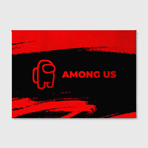 Картина прямоугольная Among Us - red gradient по-горизонтали / 3D-принт – фото 2