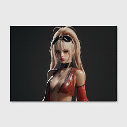 Холст прямоугольный Блондинка в рок стиле, цвет: 3D-принт — фото 2