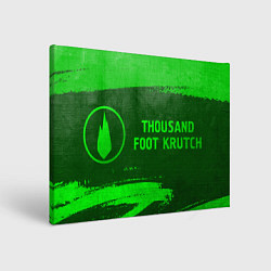 Холст прямоугольный Thousand Foot Krutch - green gradient по-горизонта, цвет: 3D-принт