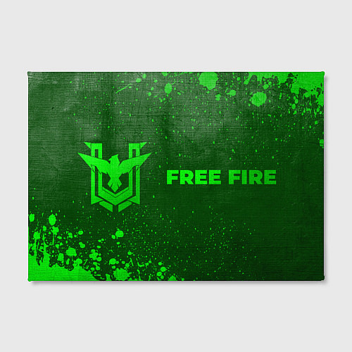 Картина прямоугольная Free Fire - green gradient по-горизонтали / 3D-принт – фото 2
