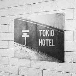 Холст прямоугольный Tokio Hotel - grey gradient по-горизонтали, цвет: 3D-принт — фото 2