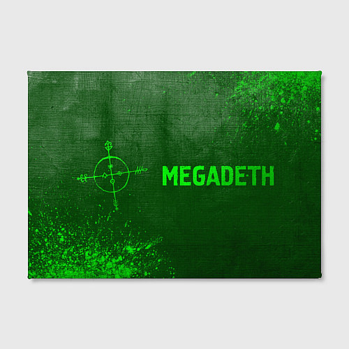 Картина прямоугольная Megadeth - green gradient по-горизонтали / 3D-принт – фото 2
