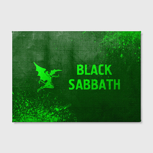 Картина прямоугольная Black Sabbath - green gradient по-горизонтали / 3D-принт – фото 2