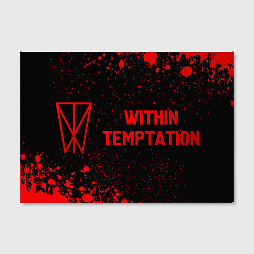 Картина прямоугольная Within Temptation - red gradient по-горизонтали / 3D-принт – фото 2