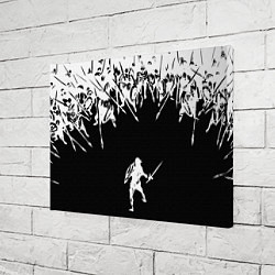 Холст прямоугольный И один в поле воин, цвет: 3D-принт — фото 2