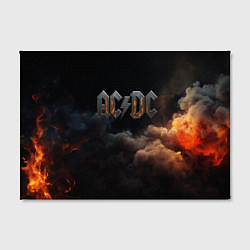 Холст прямоугольный ACDC металлический лого, цвет: 3D-принт — фото 2