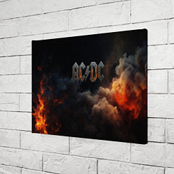 Холст прямоугольный ACDC металлический лого, цвет: 3D-принт — фото 2