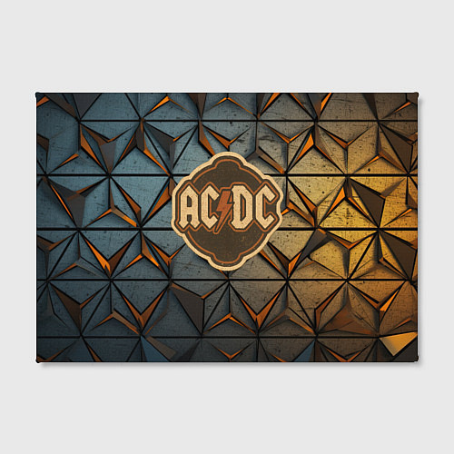 Картина прямоугольная ACDC винтажный логотип / 3D-принт – фото 2