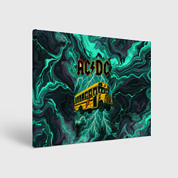 Картина прямоугольная Автобус ACDC в молнии