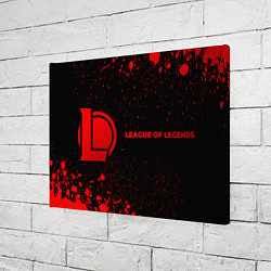 Холст прямоугольный League of Legends - red gradient по-горизонтали, цвет: 3D-принт — фото 2