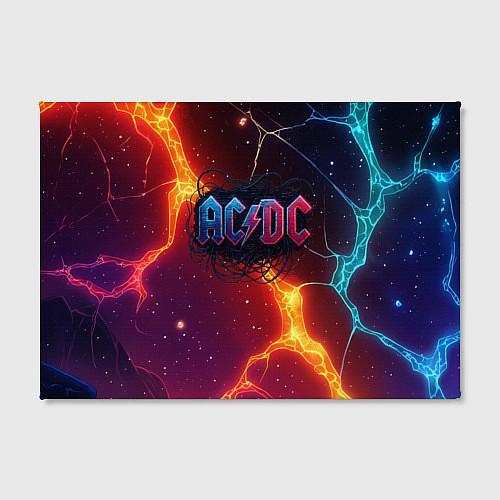 Картина прямоугольная ACDC логотип в градиенте / 3D-принт – фото 2