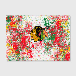 Холст прямоугольный Chicago Blackhawks NHL white, цвет: 3D-принт — фото 2