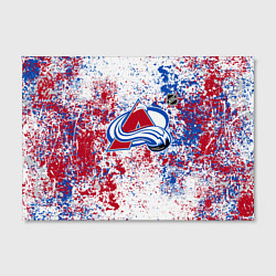 Холст прямоугольный Colorado Avalanche NHL white, цвет: 3D-принт — фото 2