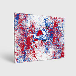 Холст прямоугольный Colorado Avalanche NHL white, цвет: 3D-принт