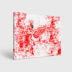 Холст прямоугольный Detroit Red Wings NHL white, цвет: 3D-принт