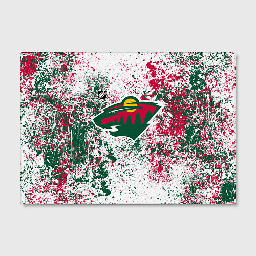 Картина прямоугольная Minnesota Wild NHL white / 3D-принт – фото 2