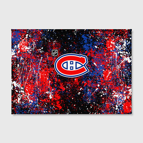 Картина прямоугольная Montreal Canadiens NHL black / 3D-принт – фото 2