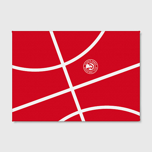 Картина прямоугольная Atlanta Hawks NBA team / 3D-принт – фото 2