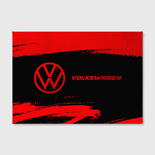 Картина прямоугольная Volkswagen - red gradient по-горизонтали / 3D-принт – фото 2