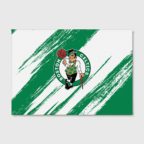 Картина прямоугольная Boston Celtics white and green / 3D-принт – фото 2