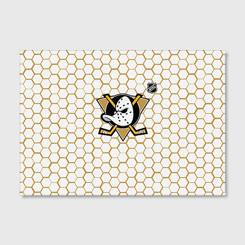 Картина прямоугольная Анахайм Дакс - белые соты / 3D-принт – фото 2