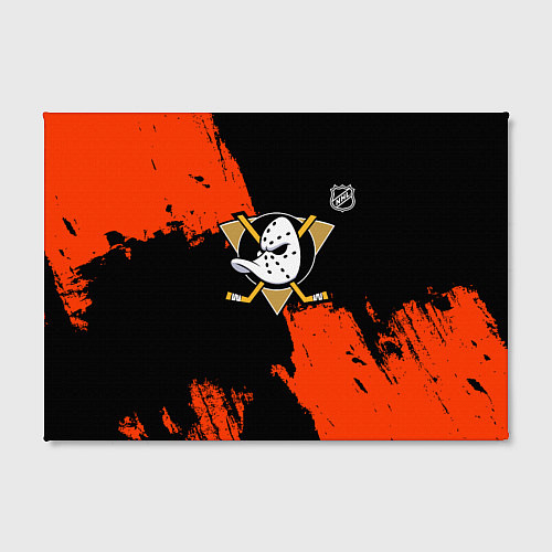 Картина прямоугольная Анахайм Дакс - оранжевая краска / 3D-принт – фото 2