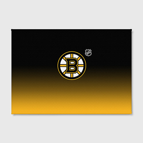 Картина прямоугольная Бостон Брюинз - градиент / 3D-принт – фото 2