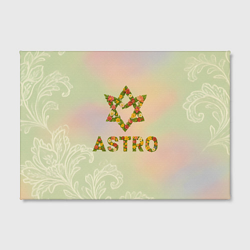Картина прямоугольная Логотип Astro цветочный / 3D-принт – фото 2
